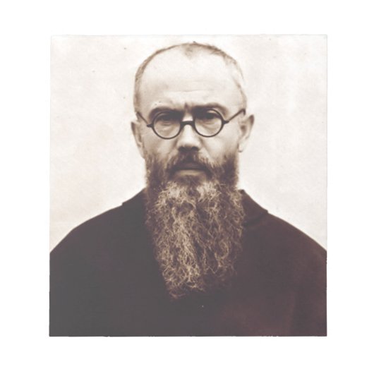 Saint Maximilian Kolbe Poolse katholieke priester Notitieblok (Voorkant)