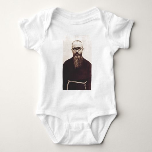 Saint Maximilian Kolbe Poolse katholieke priester Romper (Voorkant)