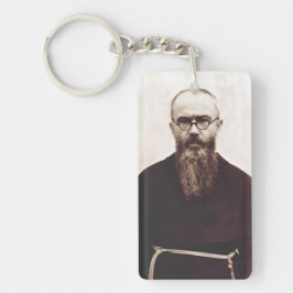 Saint Maximilian Kolbe Poolse katholieke priester Sleutelhanger