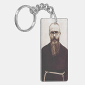 Saint Maximilian Kolbe Poolse katholieke priester Sleutelhanger (Voorkant Links)