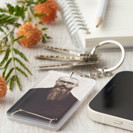 Saint Maximilian Kolbe Poolse katholieke priester Sleutelhanger (Voorkant Rechts)