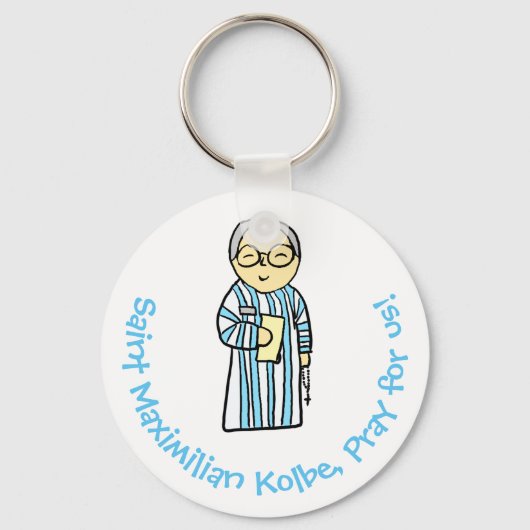 Saint Maximilian Kolbe Sleutelhanger (Voorkant)