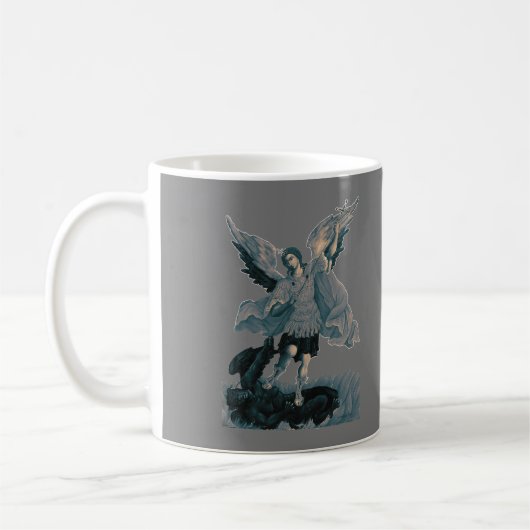 Saint Michael Archangel 2 Koffiemok (Links)