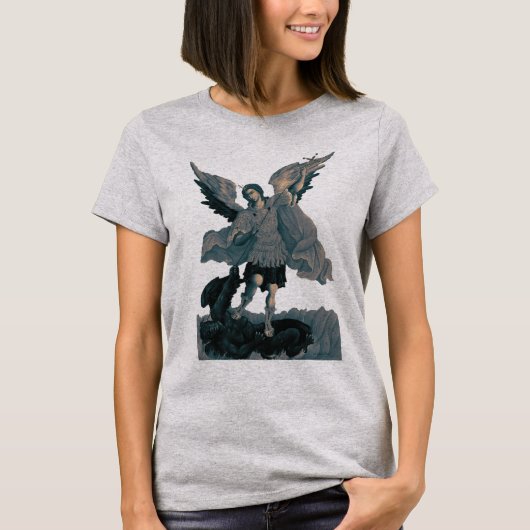 Saint Michael Archangel 2-laptophoes T-Shirt (Voorkant)
