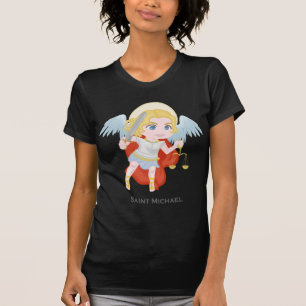 Saint Michael Archangel Cute rooms-katholiek T-shirt