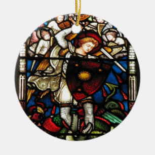 SAINT MICHAEL ARCHANGEL KERAMISCH ORNAMENT