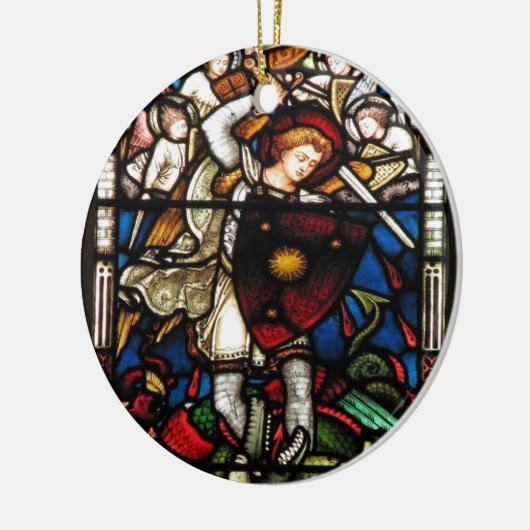 SAINT MICHAEL ARCHANGEL KERAMISCH ORNAMENT (Links)