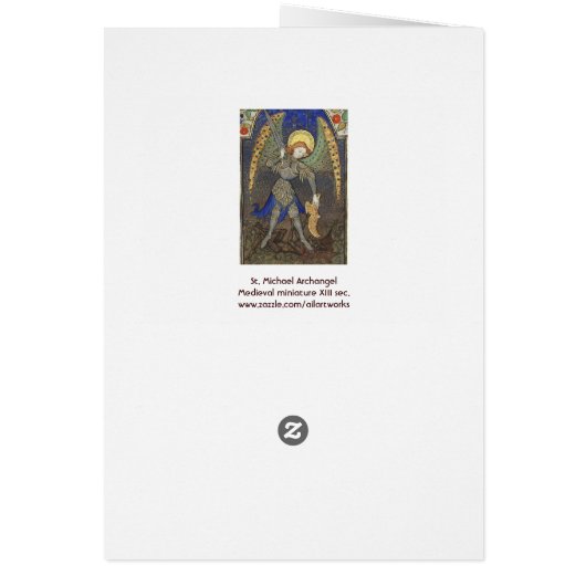 SAINT MICHAEL ARCHANGEL MET DEVIL Prayer (Achterkant)