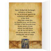 SAINT MICHAEL ARCHANGEL MET DEVIL Prayer (Binnen (Links))