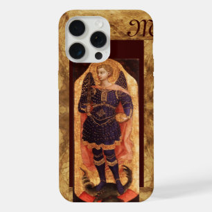 SAINT MICHAEL ARCHANGEL MET DRAAK monogram iPhone 15 Pro Max Case