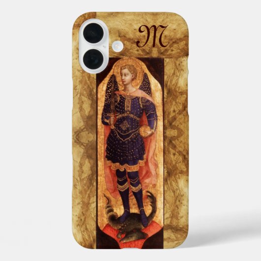 SAINT MICHAEL ARCHANGEL MET DRAGON-monogram Case-Mate iPhone Case (Achterkant)
