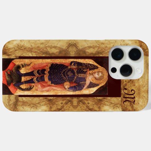 SAINT MICHAEL ARCHANGEL MET DRAGON-monogram Case-Mate iPhone Case (Achterkant (horizontaal))