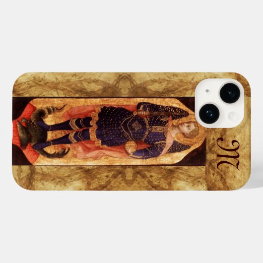 SAINT MICHAEL ARCHANGEL MET DRAGON-monogram Case-Mate iPhone Case (Achterkant (horizontaal))