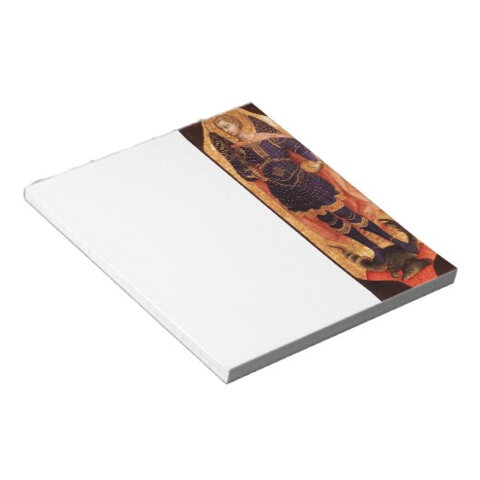 SAINT MICHAEL ARCHANGEL MET DRAGON NOTITIEBLOK (Schuin)