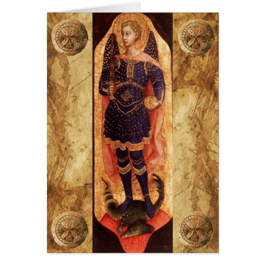 SAINT MICHAEL ARCHANGEL MET DRAGON Prayer (Voorkant)