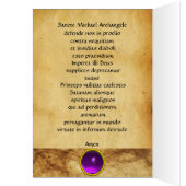 SAINT MICHAEL ARCHANGEL MET DRAGON Prayer (Binnen (Links))