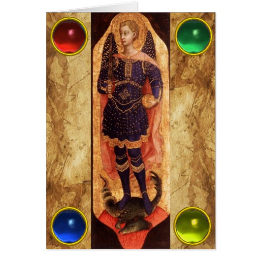 SAINT MICHAEL ARCHANGEL MET DRAGON Prayer (Voorkant)