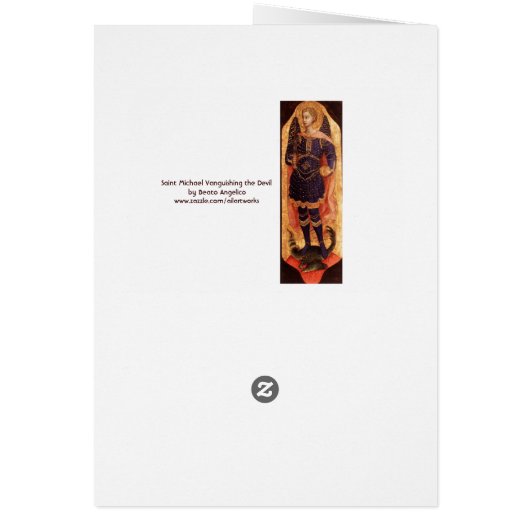 SAINT MICHAEL ARCHANGEL MET DRAGON Prayer (Achterkant)