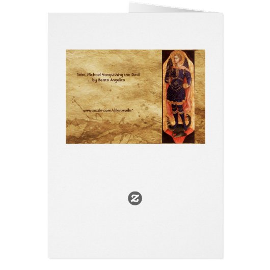 SAINT MICHAEL ARCHANGEL MET DRAGON Prayer (Achterkant)