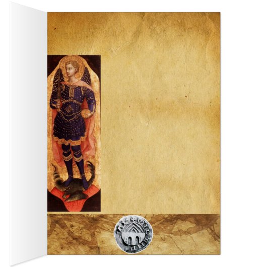 SAINT MICHAEL ARCHANGEL MET DRAGON Prayer (Binnen (Rechts))