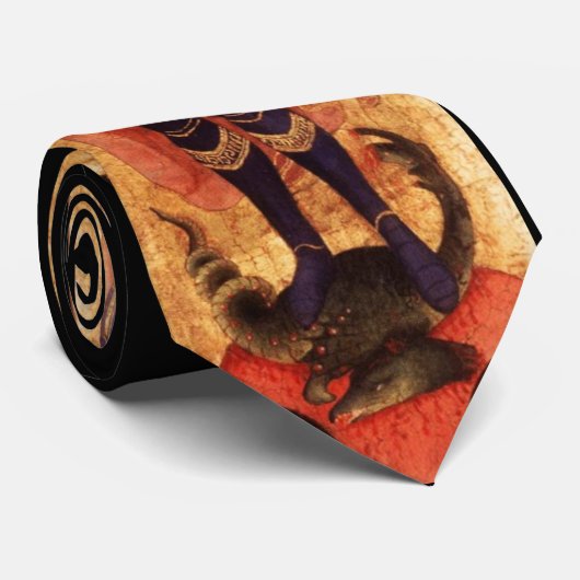 SAINT MICHAEL ARCHANGEL MET DRAGON STROPDAS (Opgerold)