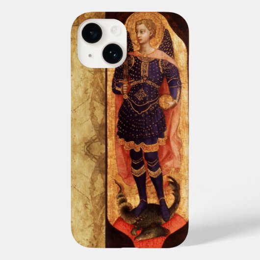 SAINT MICHAEL ARCHANGEL MET HET DRAGON OUDE PARCHM Case-Mate iPhone CASE (Achterkant)