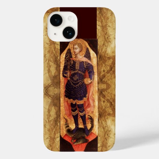 SAINT MICHAEL ARCHANGEL MET HET DRAGON OUDE PARCHM Case-Mate iPhone CASE (Achterkant)