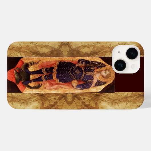 SAINT MICHAEL ARCHANGEL MET HET DRAGON OUDE PARCHM Case-Mate iPhone CASE (Achterkant (horizontaal))