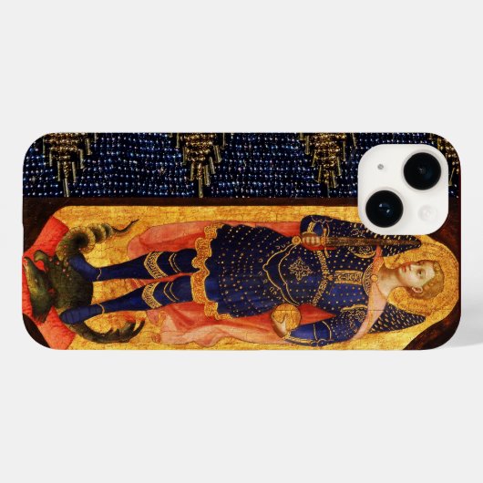 SAINT MICHAEL ARCHANGEL MET HET DRAGON OUDE PARCHM Case-Mate iPhone CASE (Achterkant (horizontaal))