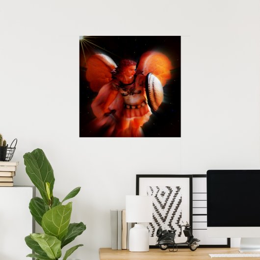 Saint Michael Archangel Poster (Thuiskantoor)