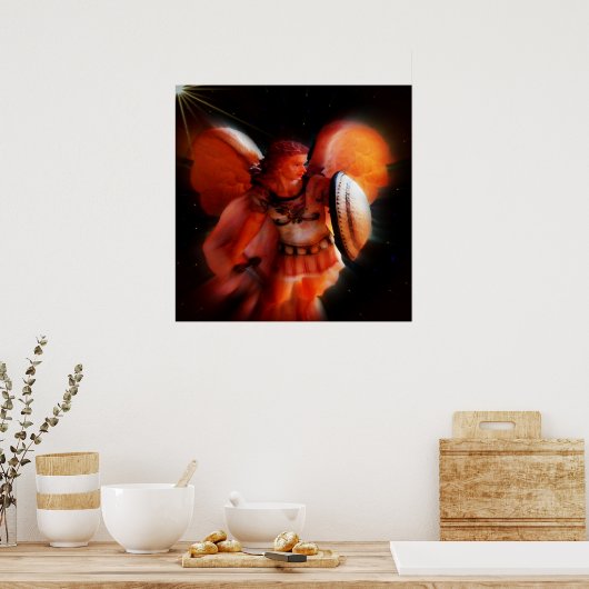 Saint Michael Archangel Poster (Keuken)