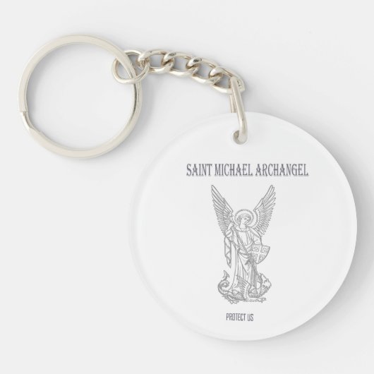 Saint Michael Archangel Sleutelhanger (Voorkant)