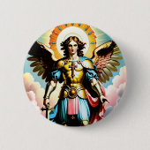 Saint Michael Badge Button (Voorkant)