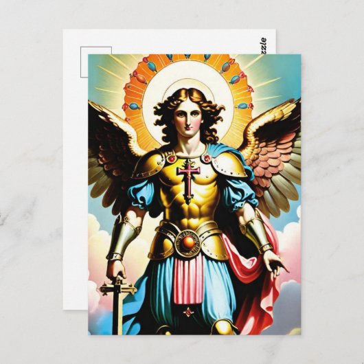Saint Michael Briefkaart (Voorkant / Achterkant)