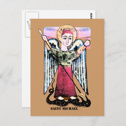 Saint Michael de archangel Briefkaart (Voorkant / Achterkant)