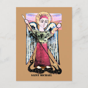 Saint Michael de archangel Briefkaart