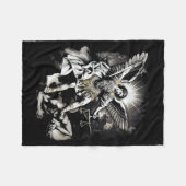 Saint Michael Defeating Satan Archangel Warrior  Fleece Deken (Voorkant (Horizontaal))