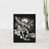 Saint Michael Defeating Satan Archangel Warrior  Kaart (Voorkant)