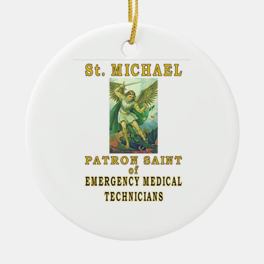 SAINT MICHAEL EMT KERAMISCH ORNAMENT (Voorkant)