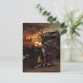Saint Michael en de Dragon Briefkaart (Staand voorkant)