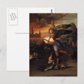 Saint Michael en de Dragon Briefkaart (Voorkant / Achterkant)