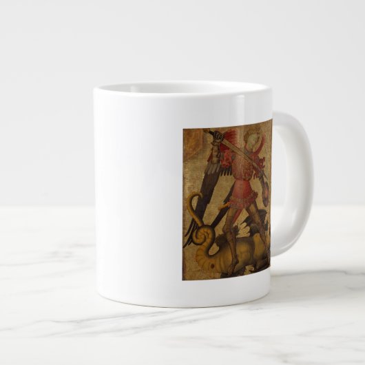 Saint Michael en de Dragon Grote Koffiekop (Voorkant rechts)