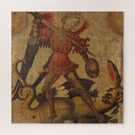 Saint Michael en de Dragon Legpuzzel (Horizontaal)