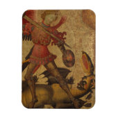 Saint Michael en de Dragon Magneet (Verticaal)