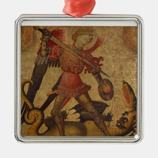 Saint Michael en de Dragon Metalen Ornament (Voorkant)