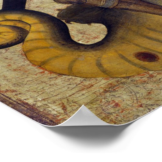 Saint Michael en de Dragon Poster (Hoek)