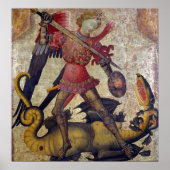 Saint Michael en de Dragon Poster (Voorkant)