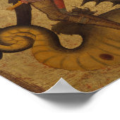 Saint Michael en de Dragon Poster (Hoek)