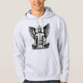 Saint Michael: Esoteric Guardian-capuchonontwerp Hoodie (Voorkant)