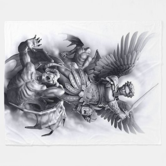 SAINT MICHAEL FLEECE DEKEN (Voorkant (Horizontaal))